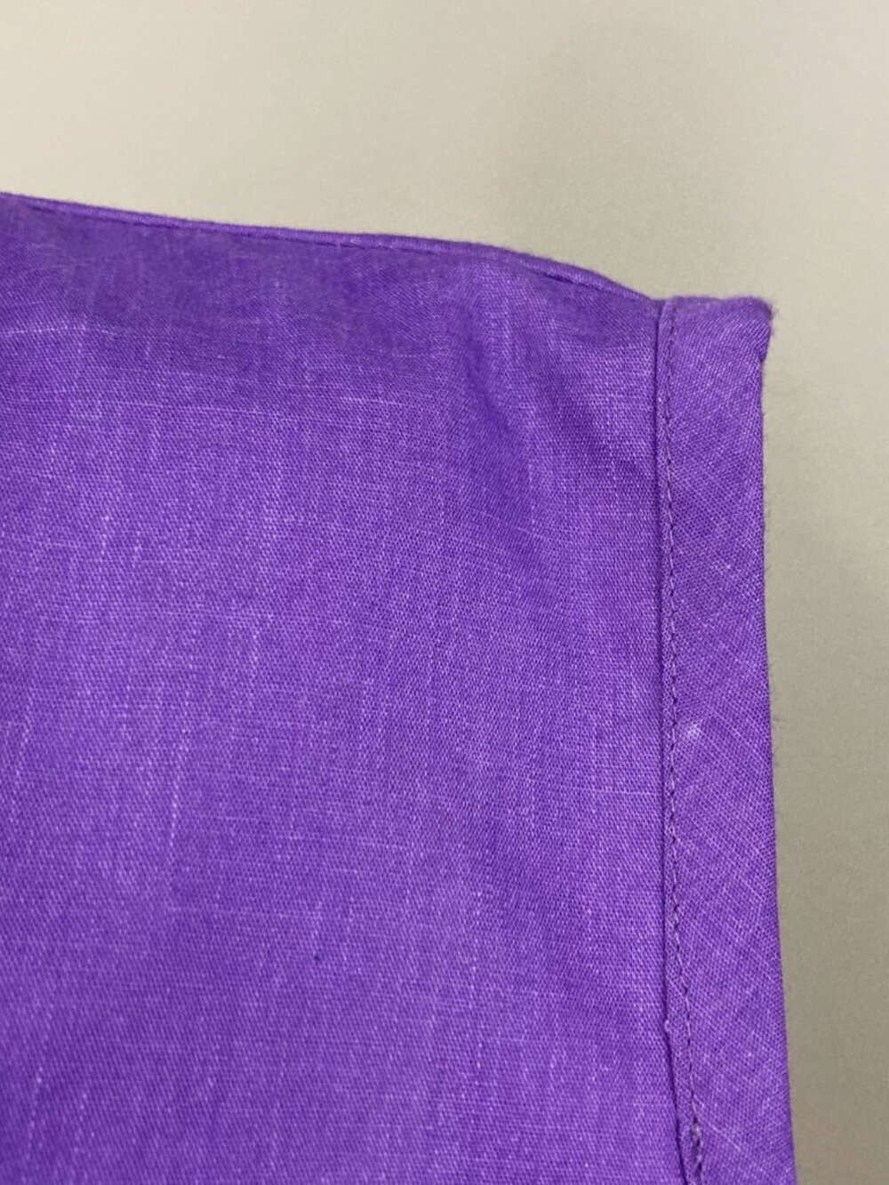 VINTAGE Sleeveless purple button-front fit-and-flare shirtwaist dress SMALL MED - Picture 14 of 15